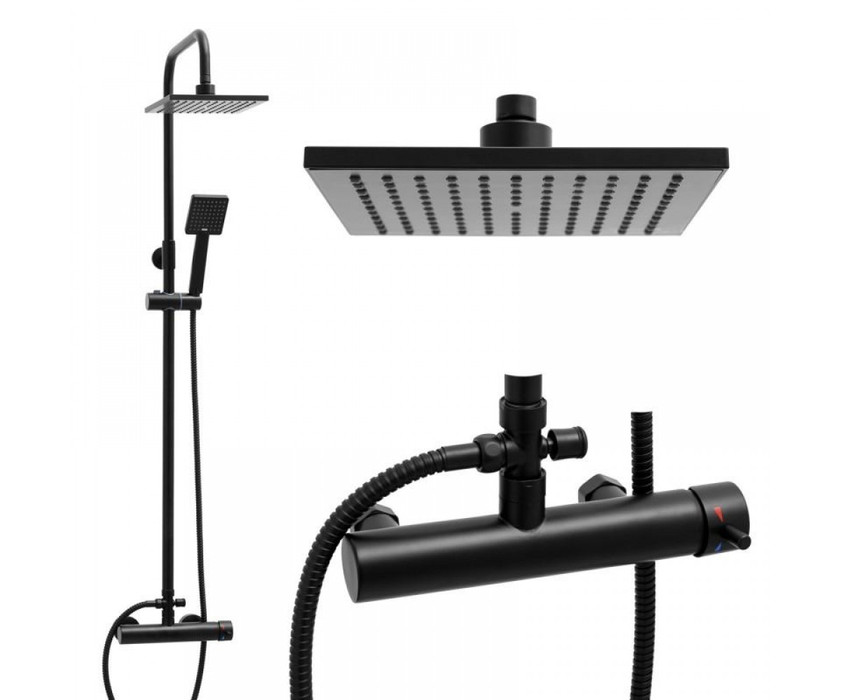 Душевой гарнитур Yoka FLOVA 20 BLACK черный YOKA  BP.FLOVA 20 BLK BP.FLOVA 20 BLK