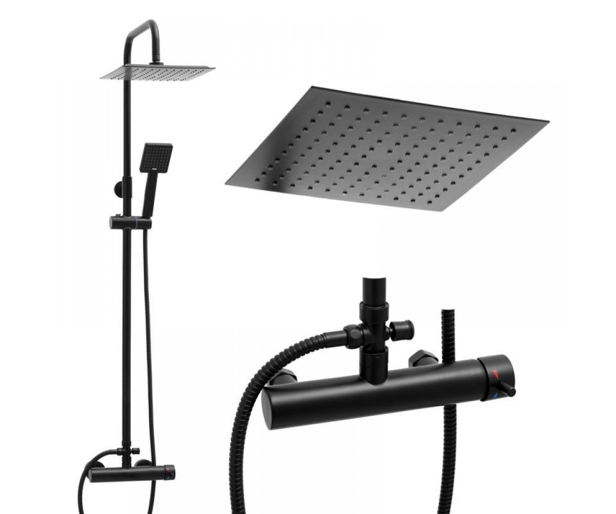 Душевой гарнитур Yoka FLOVA 25 BLACK черный YOKA  BP.FLOVA 25 BLK BP.FLOVA 25 BLK