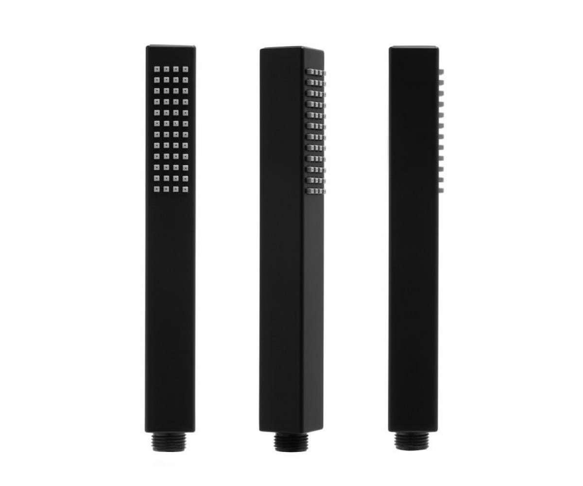 Душевой гарнитур Yoka GIRA 25 BLACK черный с термостатом  BP.GIRA-THERM-25-BLK:Фото 2