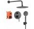 Душевой гарнитур скрытого монтажа Yoka STUDIO 30 BLACK + BOX черный YOKA  BP.STUDIO 30 BLK BP.STUDIO 30 BLK
