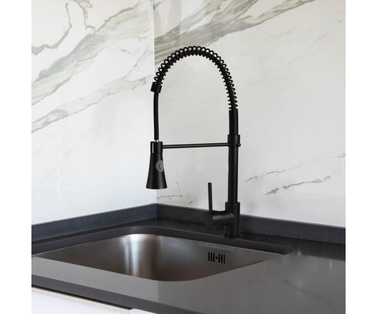 Смеситель для кухни Yoka FIESTO BLACK черный  BZ.FIESTO-BLK:Фото 2