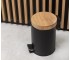 Корзина для мусора YOKA BIN BLACK BAMBOO 3л. для ванной комнаты  CH.BIN-BLK:Фото 2