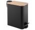 Корзина для мусора YOKA MOBY BLACK BAMBOO 5л. для ванной комнаты YOKA  CH.MOBY-5-BLK CH.MOBY-5-BLK