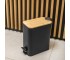 Корзина для мусора YOKA MOBY BLACK BAMBOO 5л. для ванной комнаты  CH.MOBY-5-BLK:Фото 3