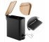 Корзина для мусора YOKA MOBY BLACK BAMBOO 5л. для ванной комнаты  CH.MOBY-5-BLK:Фото 4