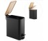 Корзина для мусора YOKA MOBY BLACK BAMBOO 5л. для ванной комнаты  CH.MOBY-5-BLK:Фото 5
