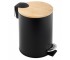 Корзина для мусора YOKA VINI BLACK BAMBOO 3л. для ванной комнаты YOKA  CH.VINI-BLK CH.VINI-BLK