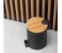 Корзина для мусора YOKA VINI BLACK BAMBOO 3л. для ванной комнаты  CH.VINI-BLK:Фото 7