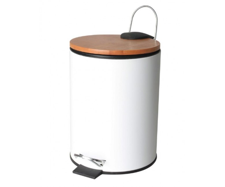Корзина для мусора YOKA VINI WHITE BAMBOO 3л. для ванной комнаты YOKA  CH.VINI-WHT CH.VINI-WHT