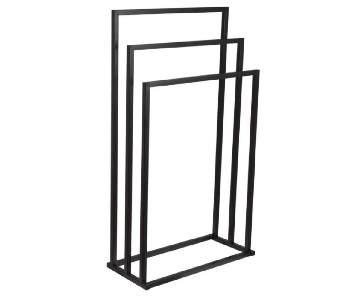 Вешалка для полотенец Yoka LONIA3 BLACK черная YOKA  P.LONIA3-BLK P.LONIA3-BLK