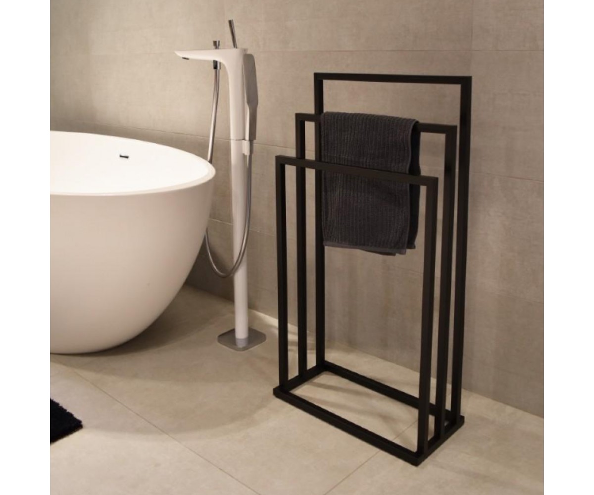 Вешалка для полотенец Yoka LONIA3 BLACK черная  P.LONIA3-BLK:Фото 6