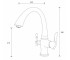 Кухонный смеситель  SANITARY ZR340YF CHROME:Чертеж 
