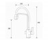 Кухонный смеситель  ZR ZR341-8YF WHITE:Чертеж 