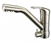 Змішувач на дві води ZORG  ZR400KF-12 NICKEL