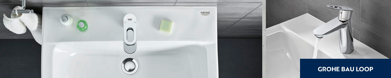 Коллекция GROHE BAU LOOP - kranok.ua | Купить смесители из коллекции GROHE BAU LOOP в Киеве, Львове, Харькове: цена, отзывы, продажа