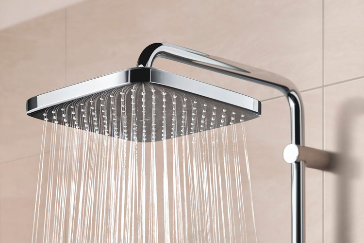 Душева система GROHE VITALIO START QUICKFIX із квадратним верхнім душем